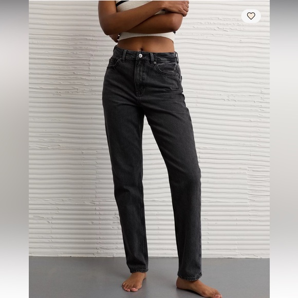 American Eagle Outfitters Denim - American Eagle Outfitters Dark Gray Straight Leg Jeans